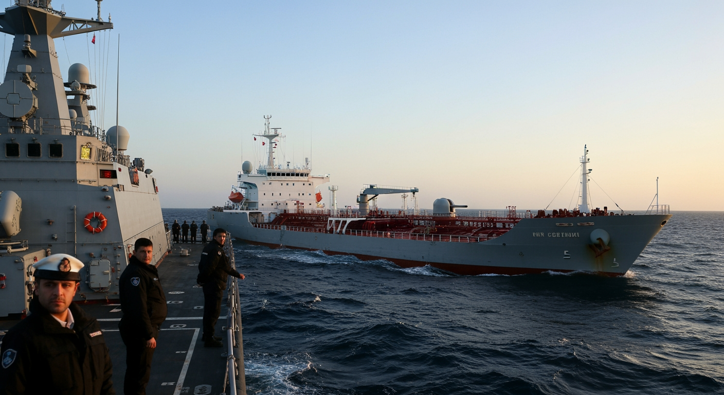 French Navy Intercepts Sanctioned Russian Oil Tanker in Atlantic, Escalating Maritime Enforcement