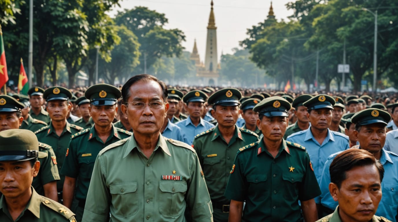 Myanmar Junta Chief Announces Election by January 2026 Amidst Ongoing Conflict