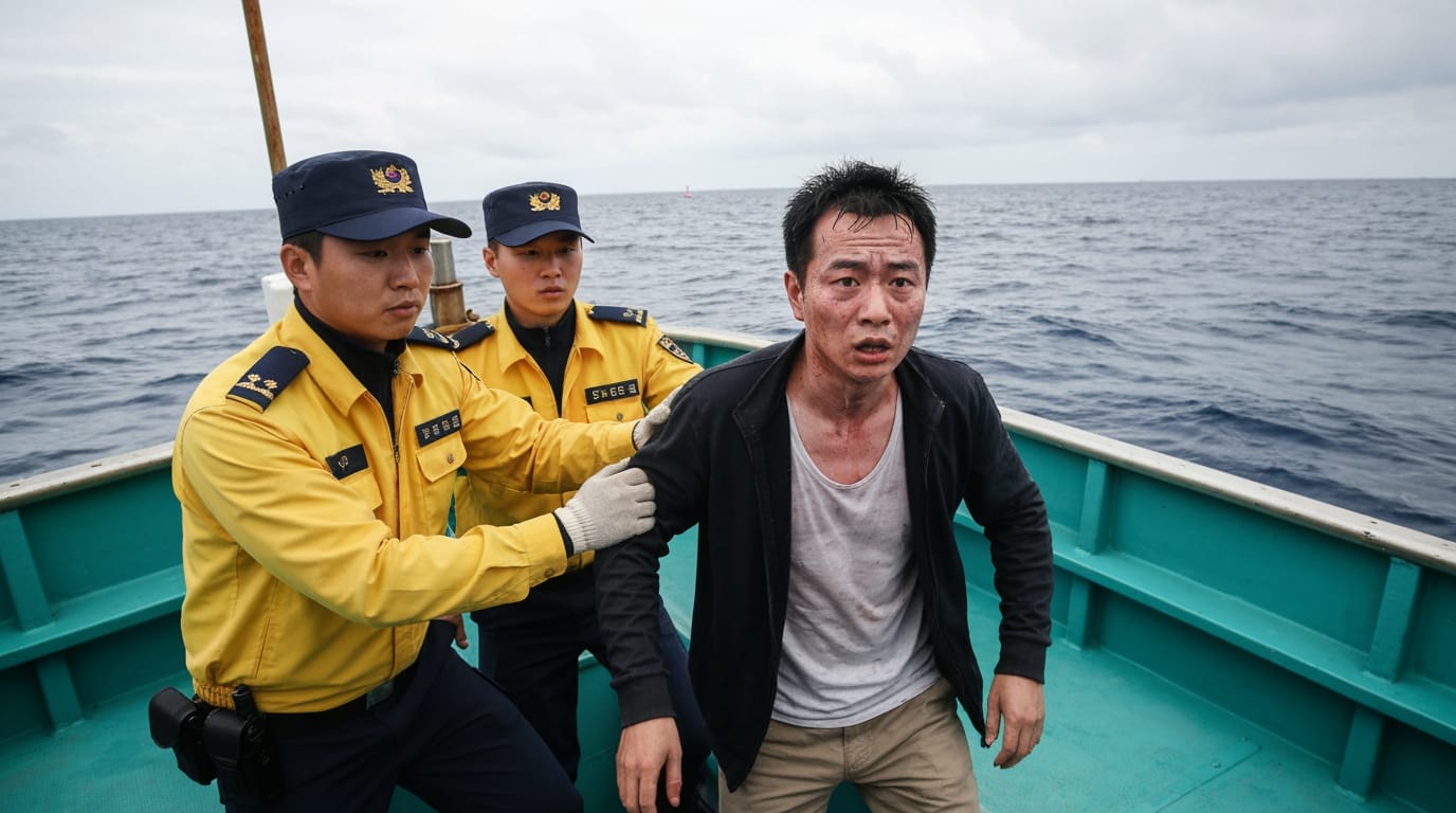 Perilous Sea Escape Lands Chinese Dissident in South Korean Custody, Sparks Diplomatic Scrutiny