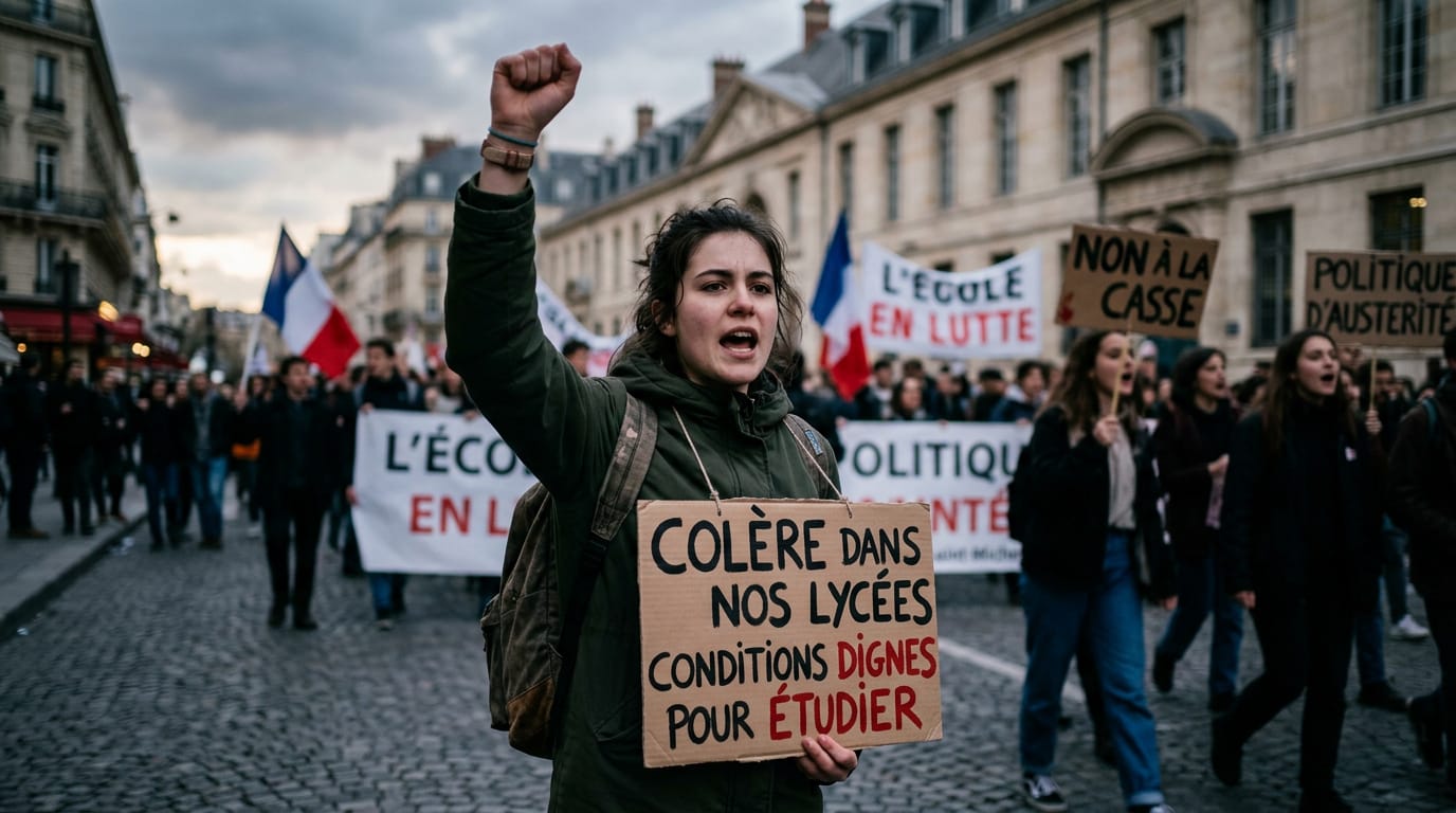 French High School Protests Spark Fierce Political Clashes Nationwide
