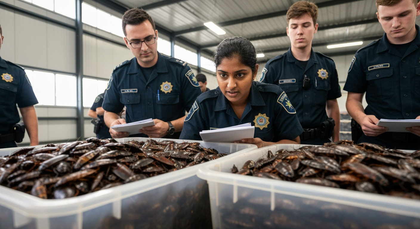 Australia Intercepts Record 100,000 Illegal Cockroaches, Unveiling Black Market Threat