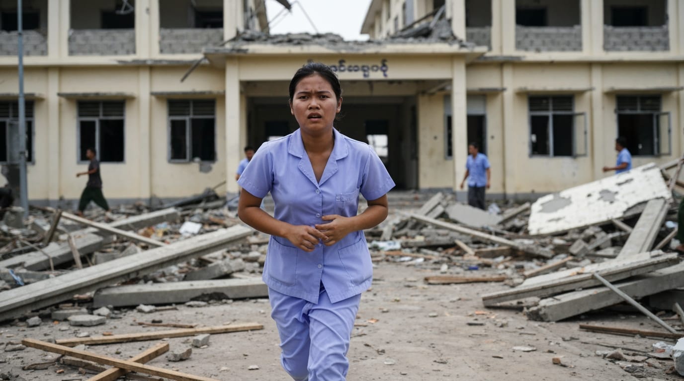Myanmar Junta Airstrike on Hospital Kills Dozens, Deepening Humanitarian Crisis