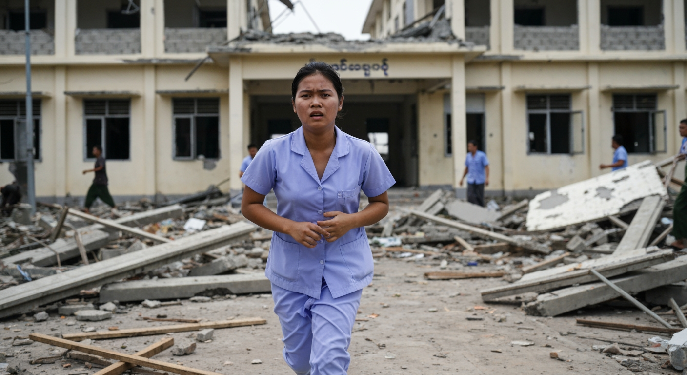 Myanmar Junta Airstrike on Hospital Kills Dozens, Deepening Humanitarian Crisis