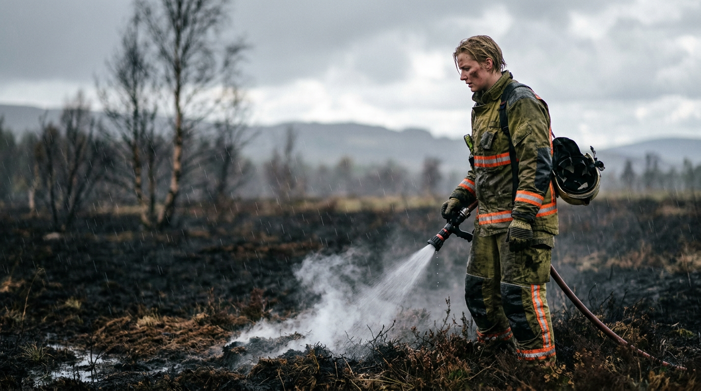 Rains Offer Crucial Reprieve in Battle Against Belgium's Historic High Fens Wildfire