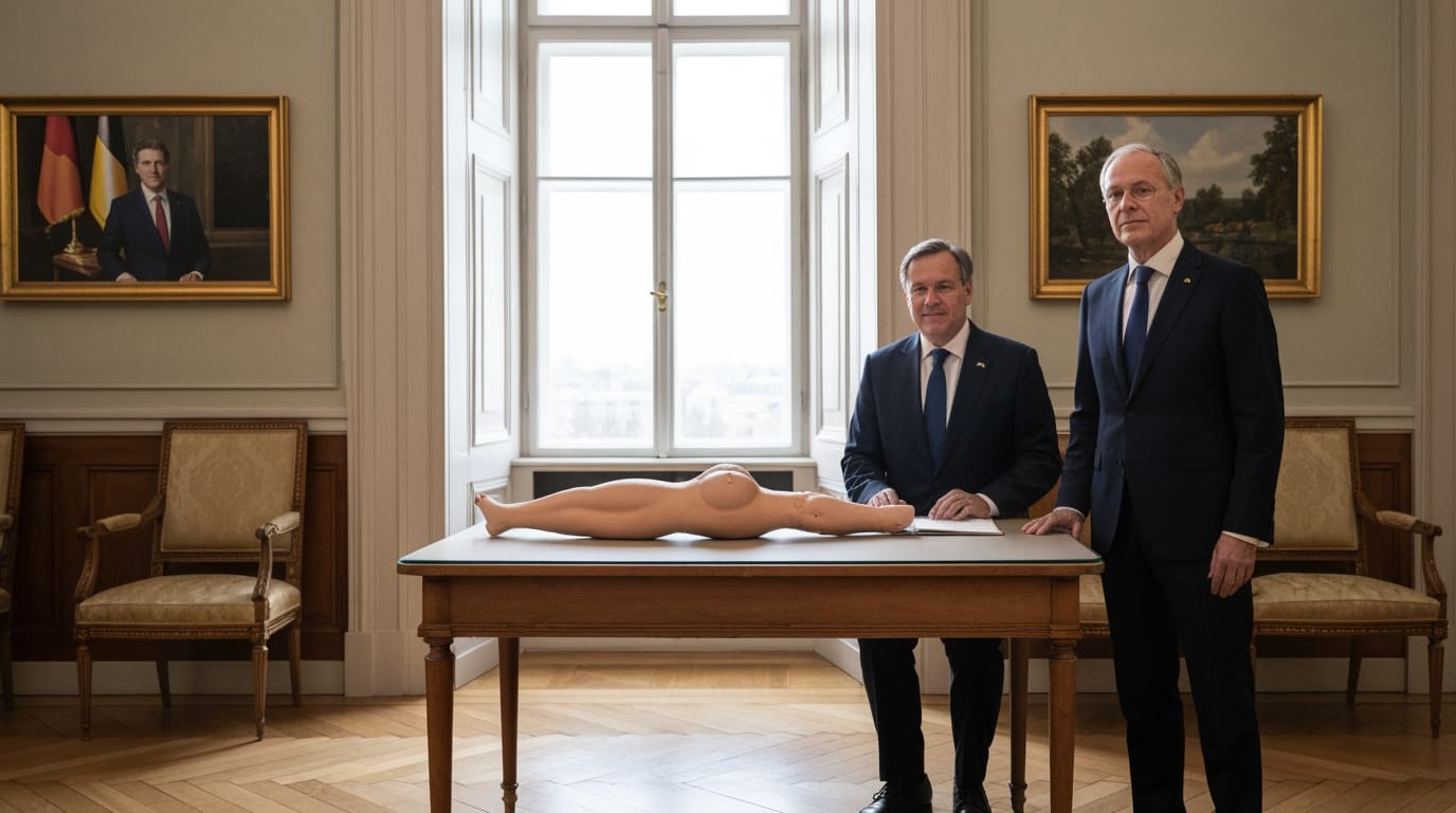 Art Unveils Power Dynamics at German Presidential Residence