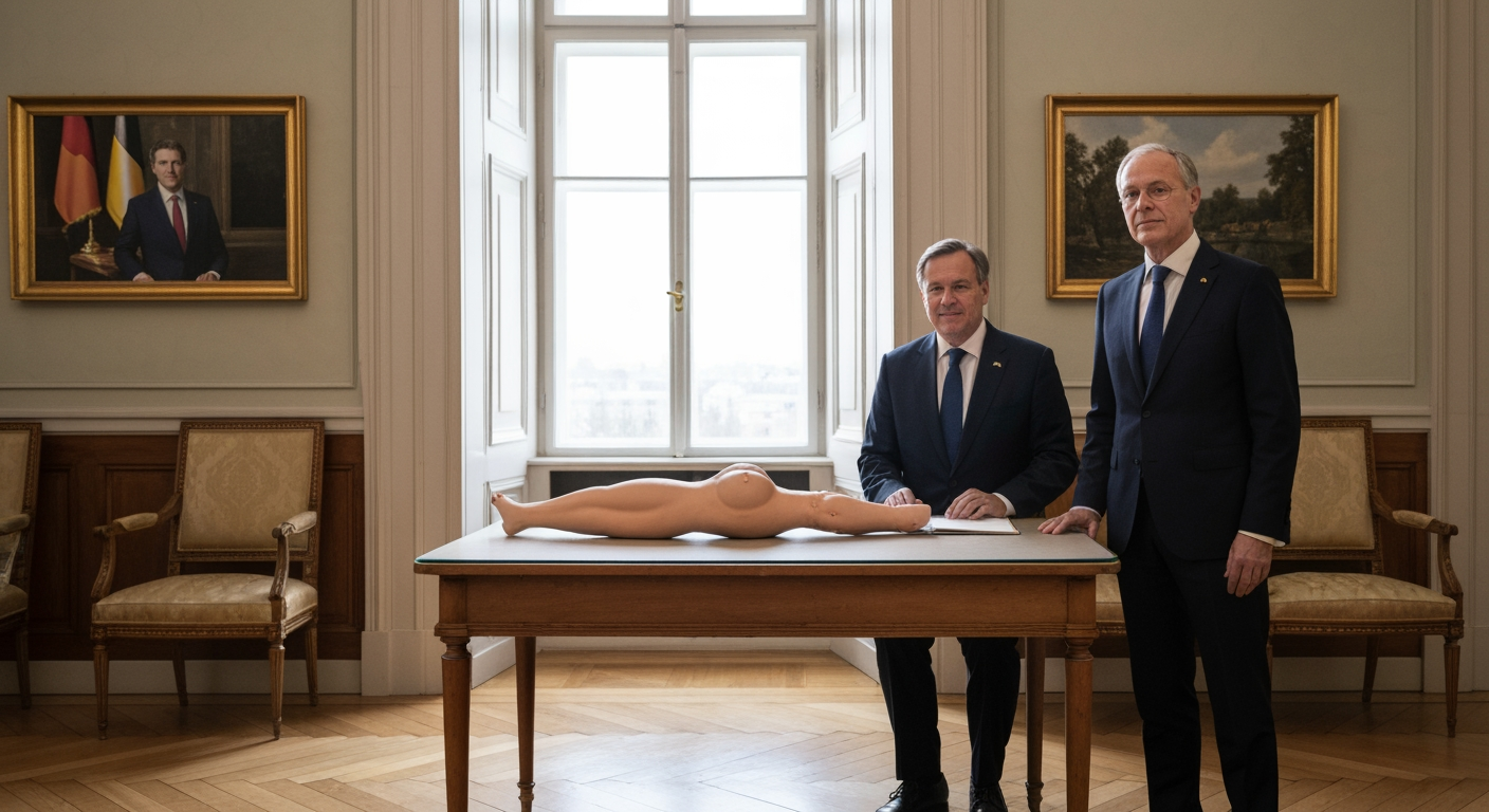 Art Unveils Power Dynamics at German Presidential Residence