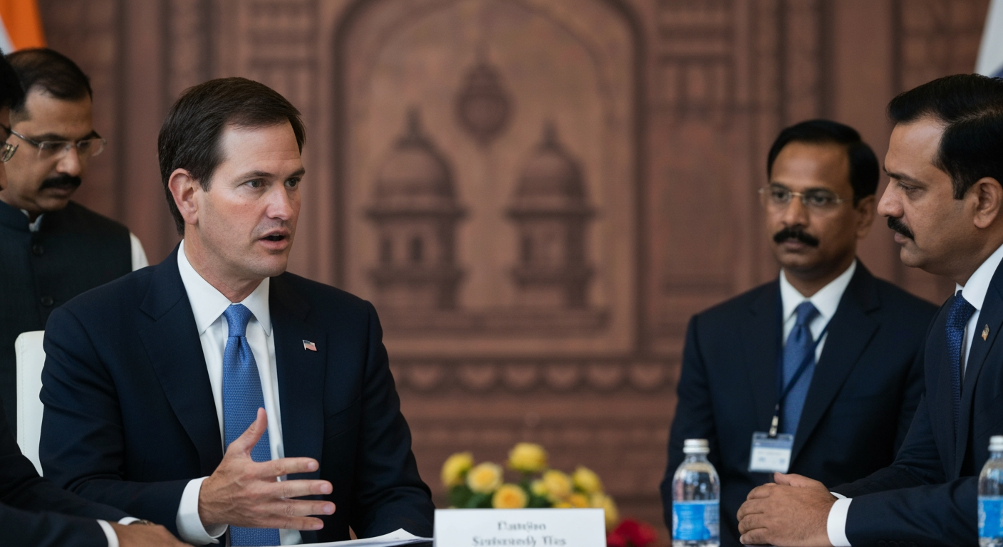 Diplomacy in Motion: Secretary Rubio's India Visit Navigates Complex US-India Ties