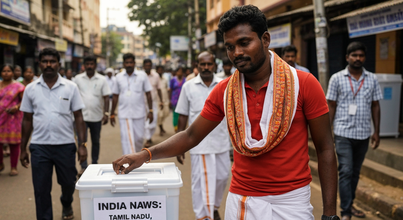 High-Stakes Balloting Underway in Tamil Nadu and West Bengal Assembly Elections