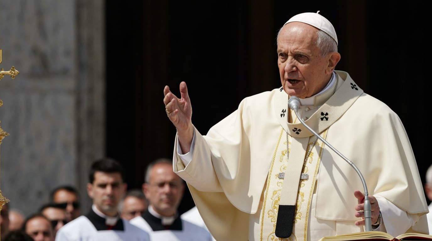 Pope Leo XIV Delivers Scathing Rebuke Against Using God to Justify War at Palm Sunday Mass