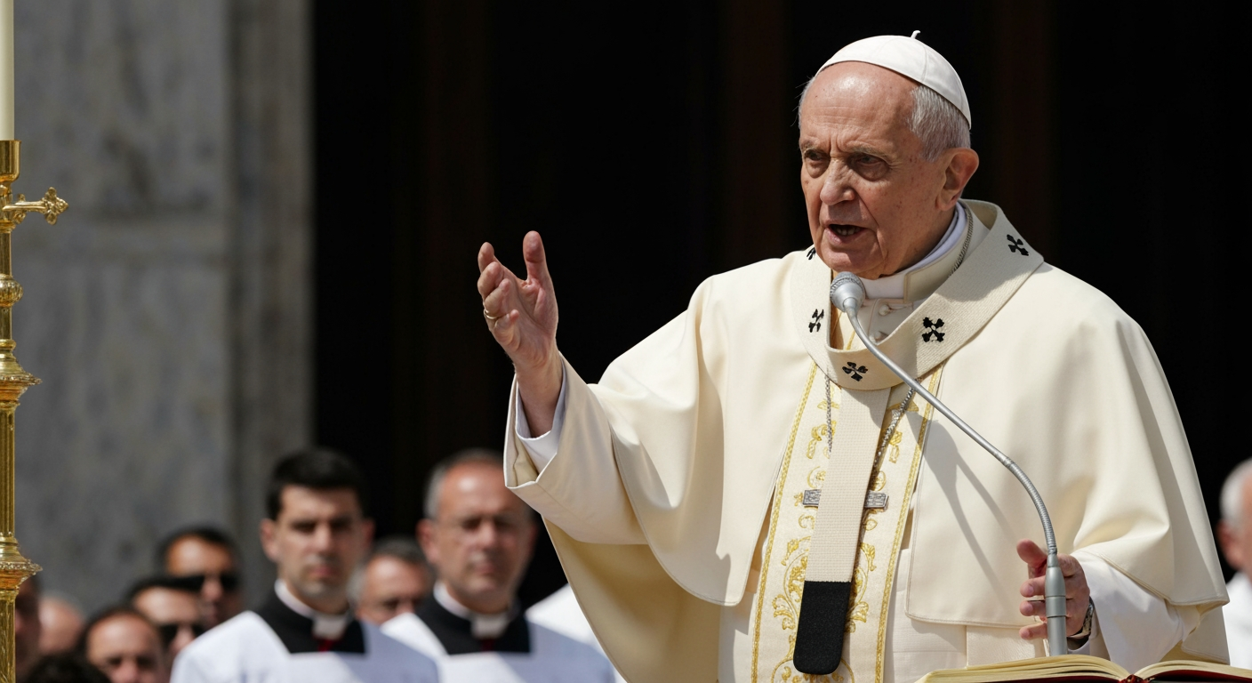 Pope Leo XIV Delivers Scathing Rebuke Against Using God to Justify War at Palm Sunday Mass