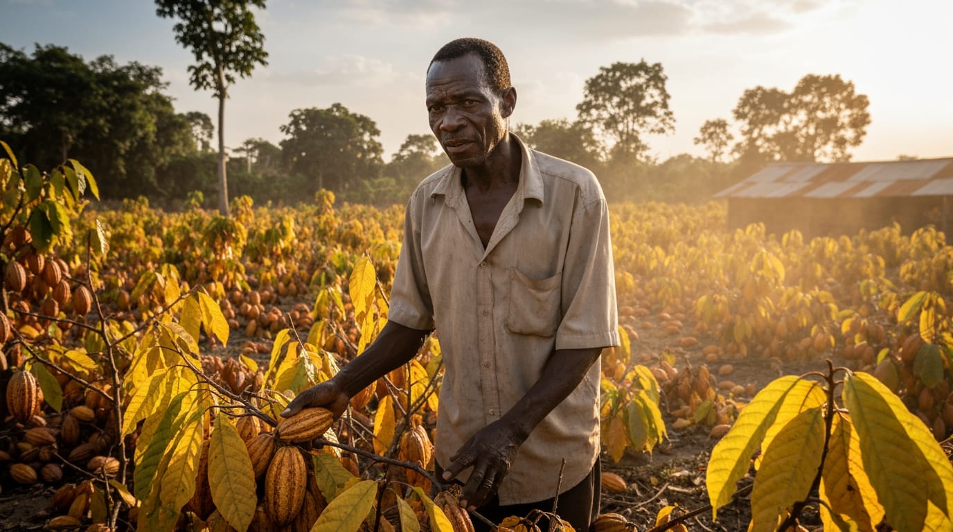West African Cocoa Farmers Face Ruin as Prices Plummet, Threatening Livelihoods and Fueling Crisis