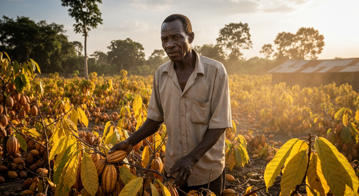 West African Cocoa Farmers Face Ruin as Prices Plummet, Threatening Livelihoods and Fueling Crisis
