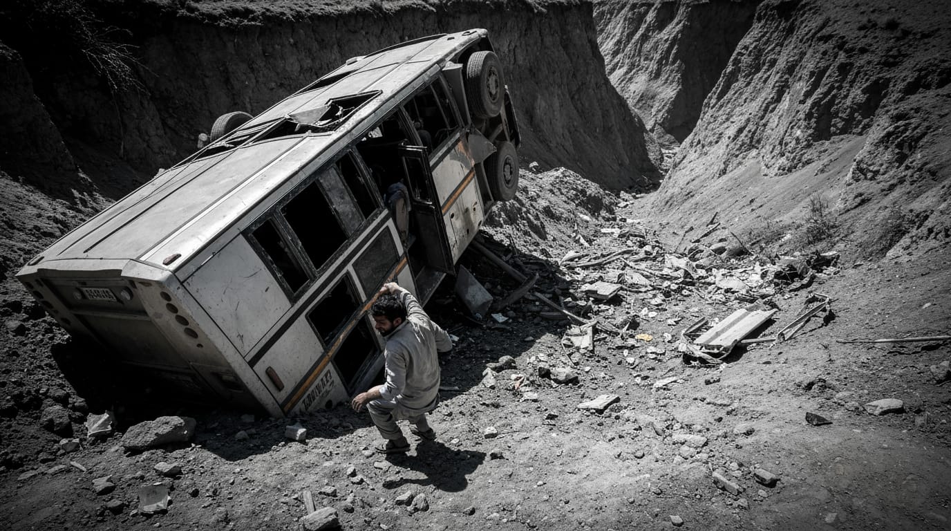 Tragic Bus Plunge in Pakistan Claims At Least 40 Lives, Sparks Renewed Calls for Road Safety