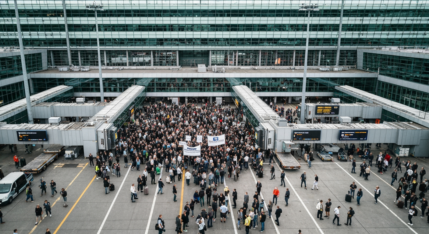 Berlin Airport Grounded: Warning Strike Halts All Passenger Flights, Stranding 57,000 Travelers