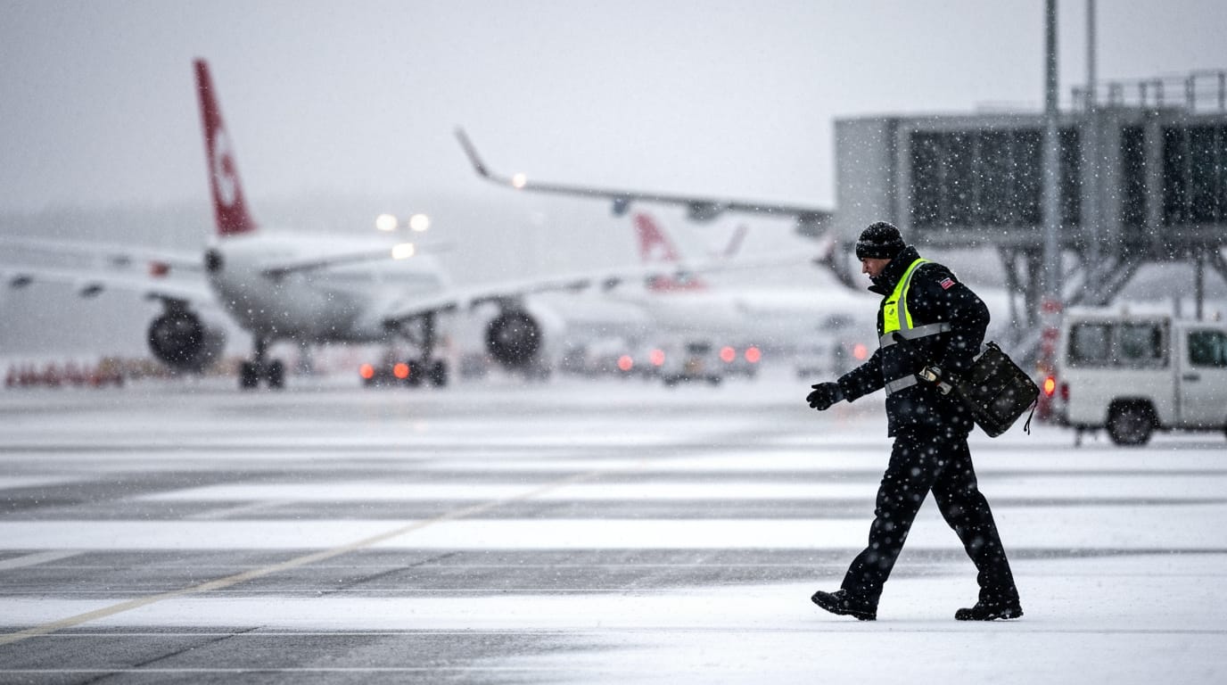 Heavy Snowfall Cripples Vienna Airport, Snarling Travel Across Austria