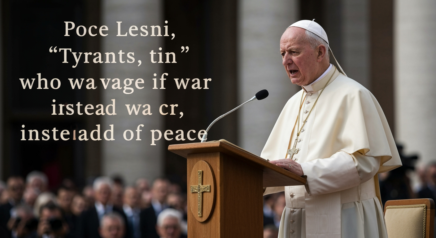 Pope Leo XIV Condemns 'Delusion of Omnipotence' Fueling International Conflict