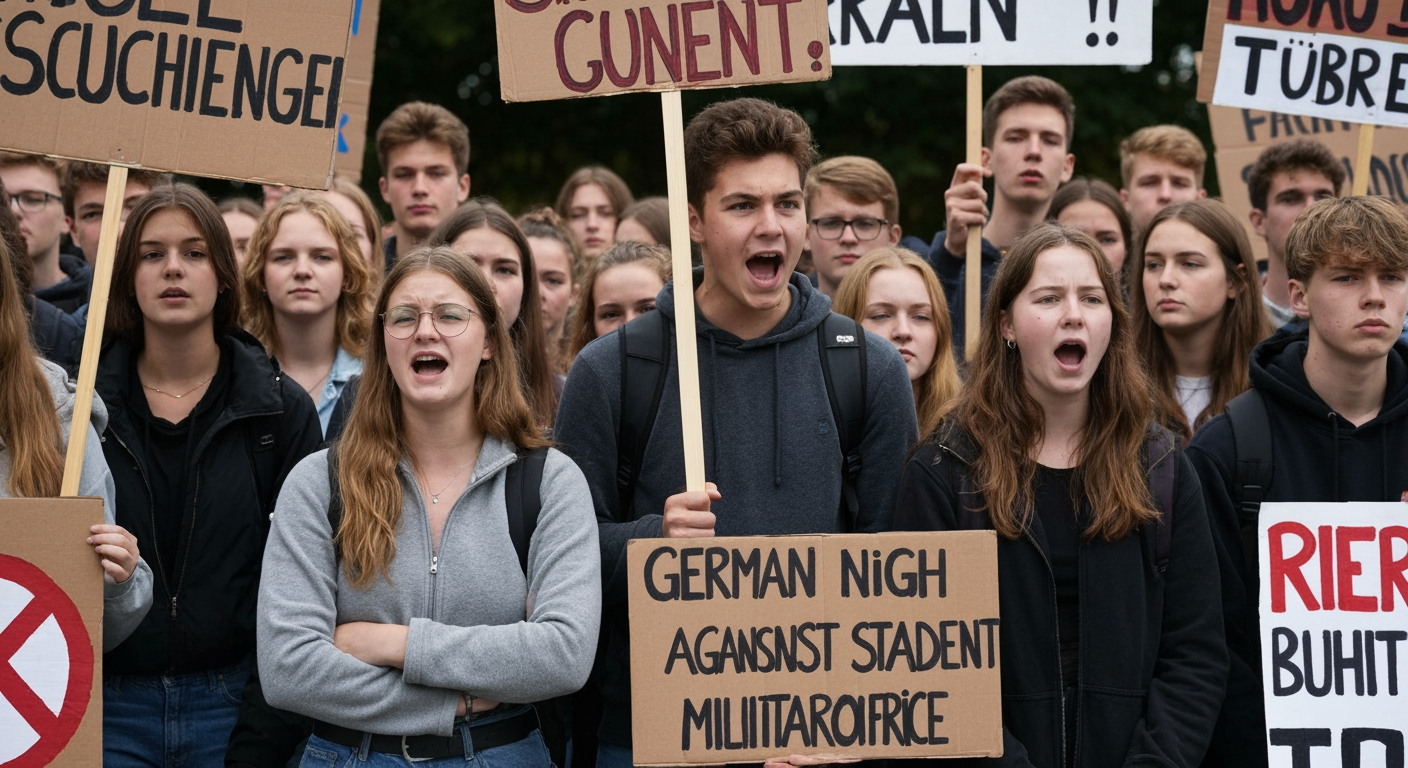 German High Schoolers Mobilize Nationwide Against Military Service Amid Conscription Fears