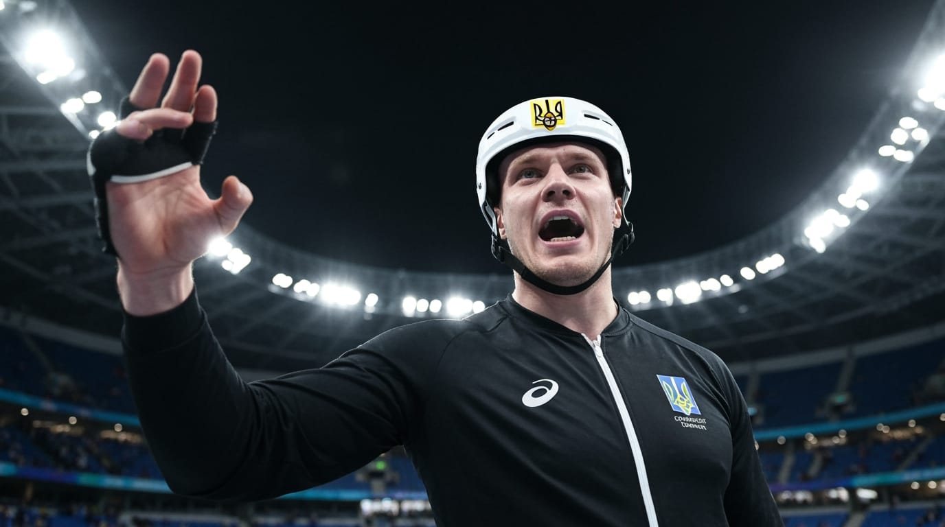 'Helmet of Remembrance' Sparks Olympic Controversy, Ukrainian Athlete Defies Ban