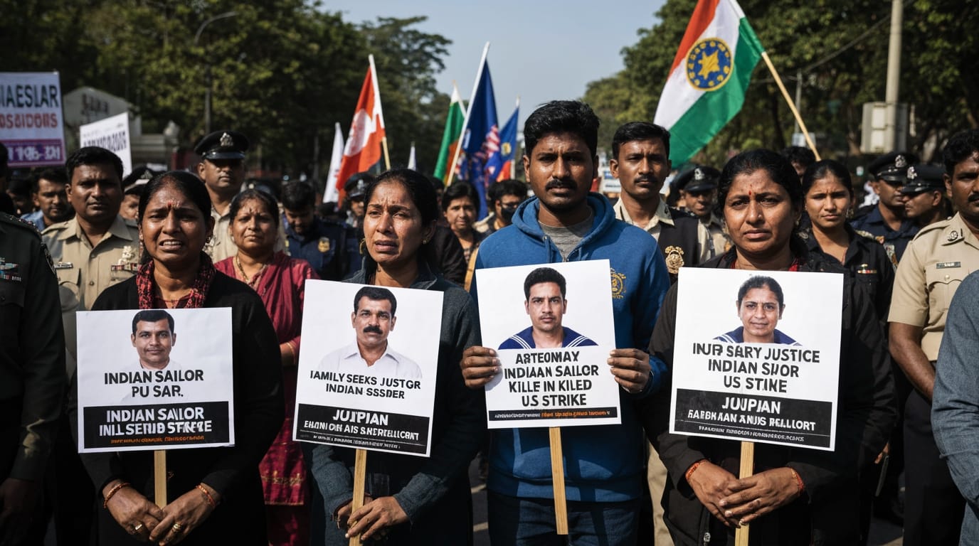 Indian Families Demand Justice and Compensation After US Strike Kills Sailors