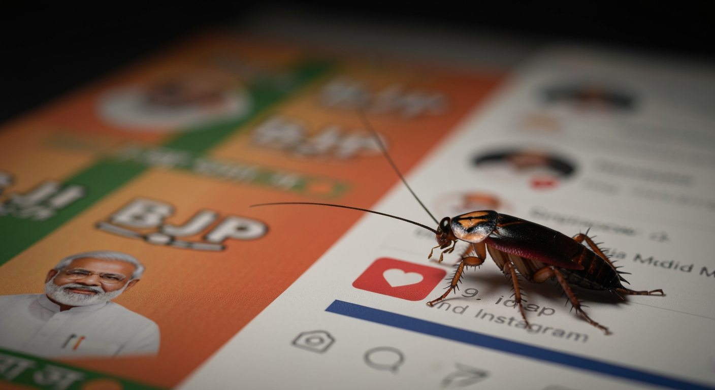 Satirical 'Cockroach Janata Party' Swarms Past BJP on Instagram, Signals Youth Discontent