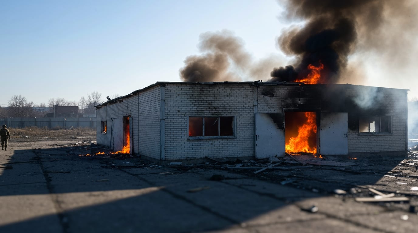 Deadly Ukrainian Drone Barrage Rocks Russian Logistics and Industry, Killing Seven