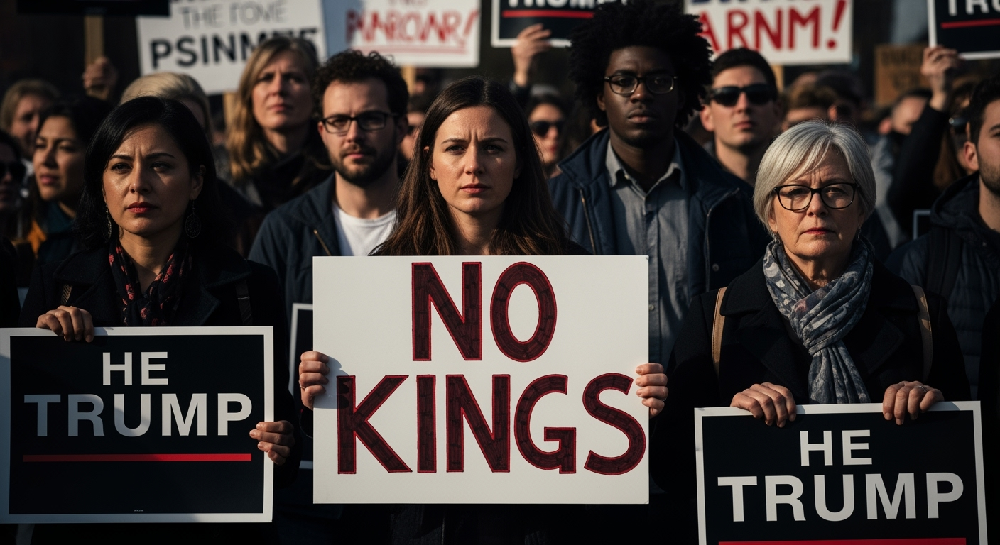 "No Kings" Protests Sweep Nation, Millions Mobilize Against Perceived Authoritarianism