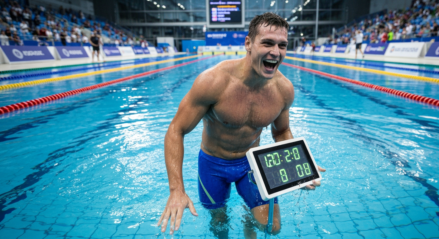 Gkolomeev Shatters 50m Freestyle Mark in Enhanced Games Debut, Igniting Global Sports Debate