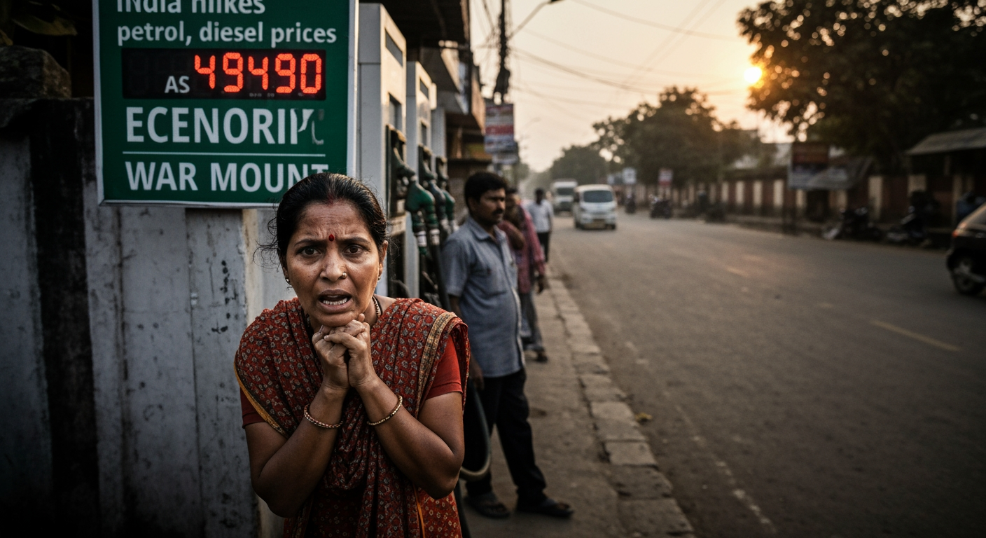 India Hikes Fuel Prices Amid Mounting Iran War Economic Pressures