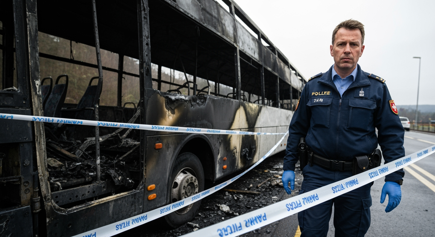 Deadly Bus Blaze in Switzerland Probed as Possible 'Deliberate Act,' Six Dead