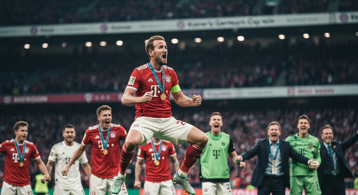 Kane's Historic Hat-Trick Secures Bayern's Record 21st German Cup and Domestic Double