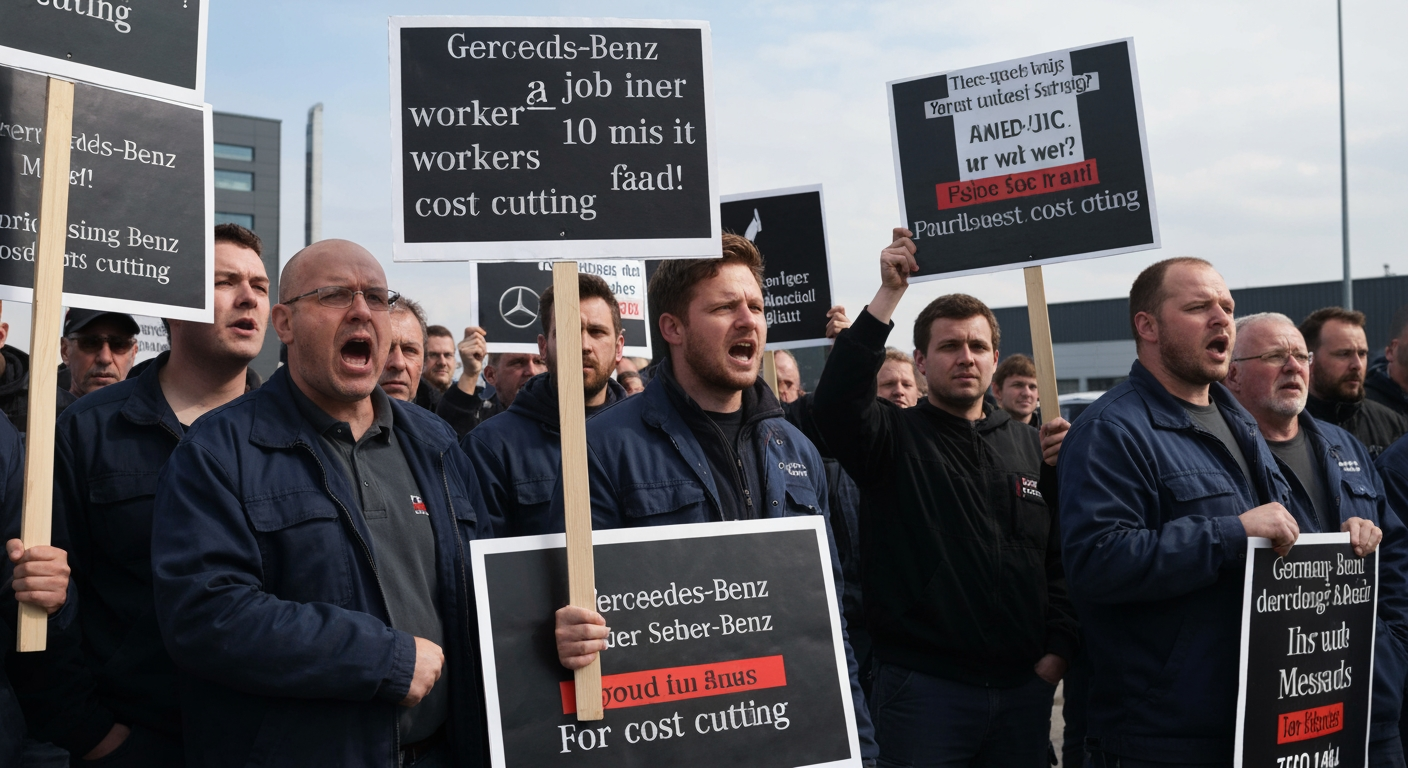 Mercedes-Benz Workers Stage Nationwide Protests Against Cost-Cutting Measures