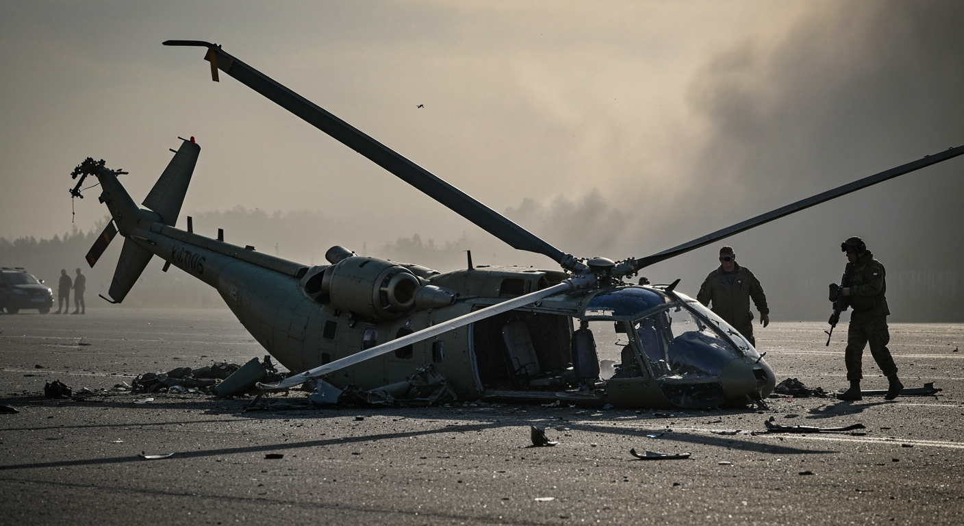 Czech Army Helicopter Crash Claims One Life, Injures Three in Náměšť nad Oslavou