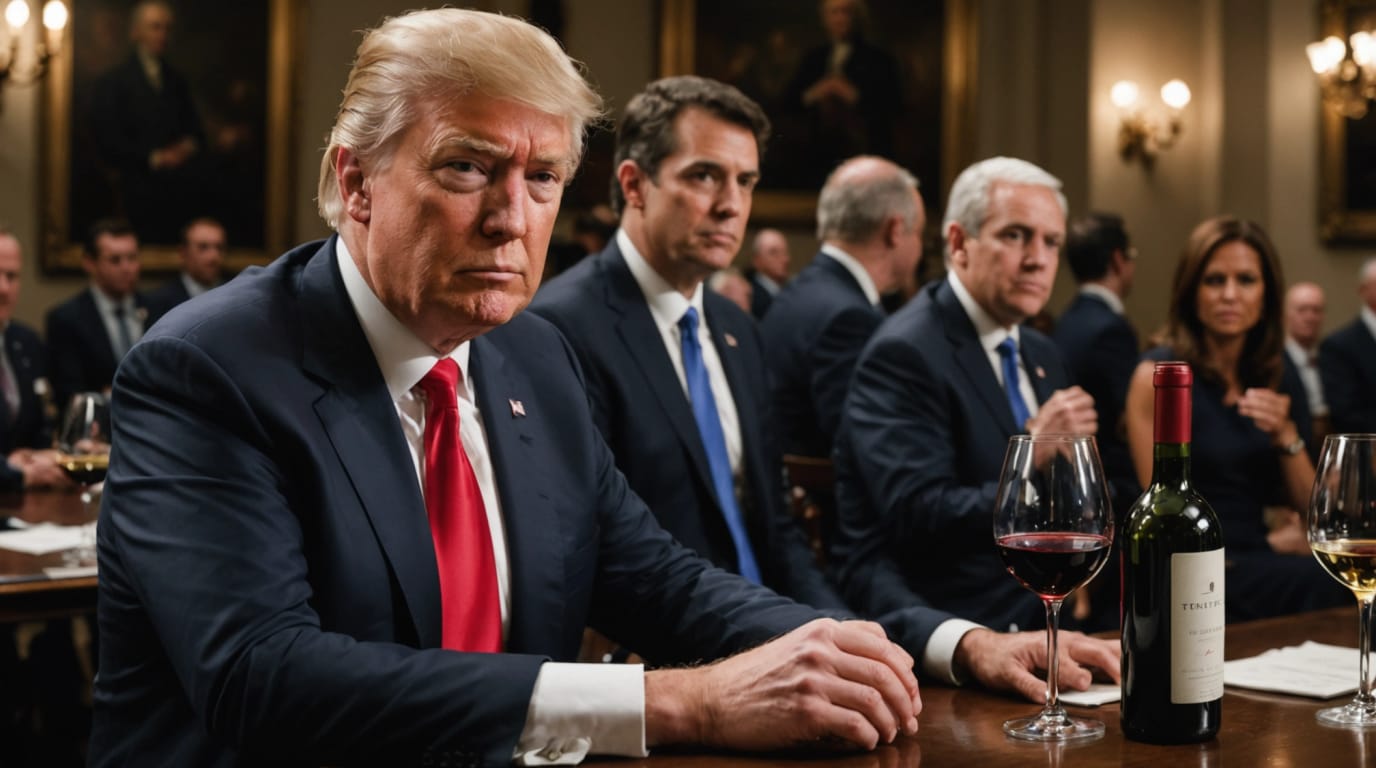 Trump Threatens 200% Tariff on European Wine and Spirits Amid Trade Spat