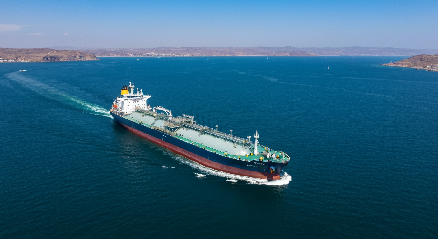 Critical Lifeline: LPG Tanker Navigates Turbulent Strait of Hormuz, Securing India's Energy Supply