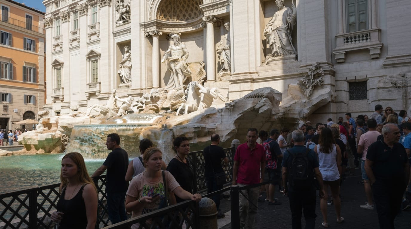 Rome Introduces Entry Fee for Iconic Trevi Fountain in Bid to Manage Mass Tourism
