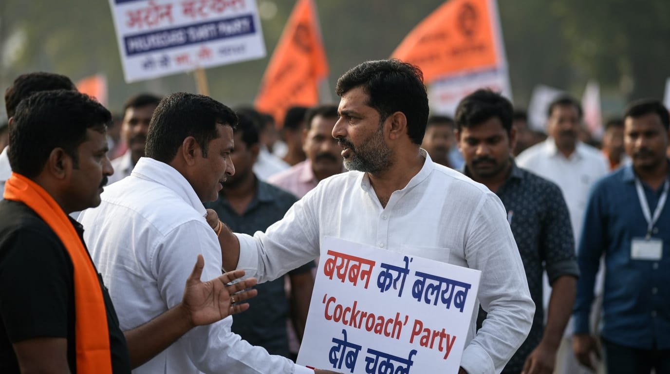 "Cockroach Janta Party" Emerges as Potent Voice of Disgruntled Indian Youth, Demanding Accountability