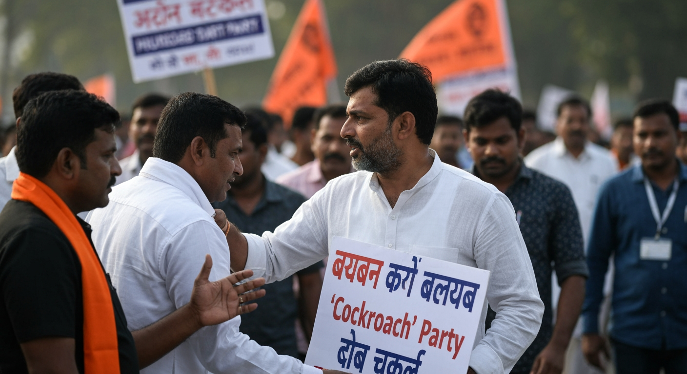 "Cockroach Janta Party" Emerges as Potent Voice of Disgruntled Indian Youth, Demanding Accountability