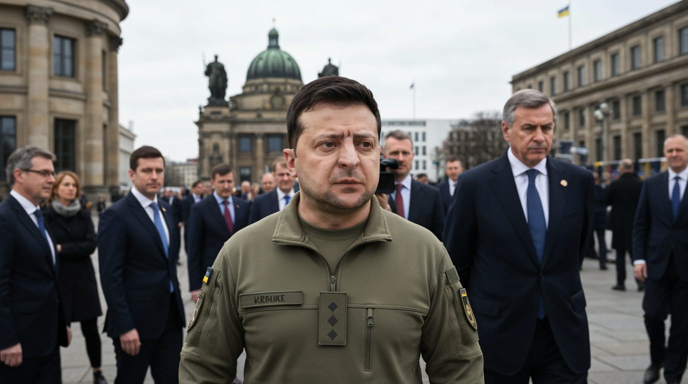 High-Stakes Diplomacy Unfolds in Berlin as Zelenskyy, U.S., European Officials Seek Path to Peace