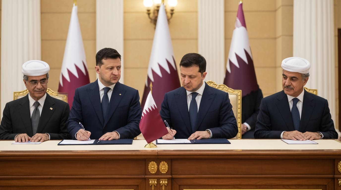 Ukraine Forges Decade-Long Defense Pact with Qatar Amidst Escalating Regional Tensions