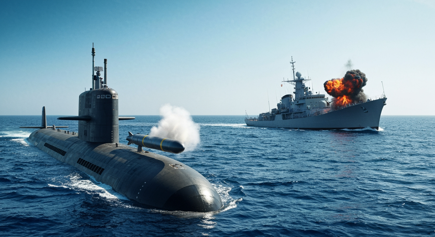 US Submarine Sinks Iranian Warship in Indian Ocean, Marking First Torpedo Kill Since WWII