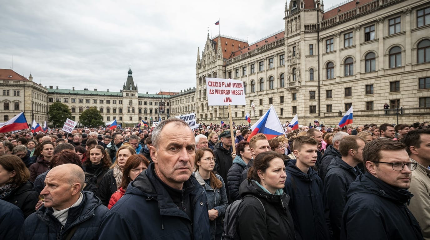 Czech Republic Rocked by Massive Protests Over 'Foreign Agent' Law Proposal