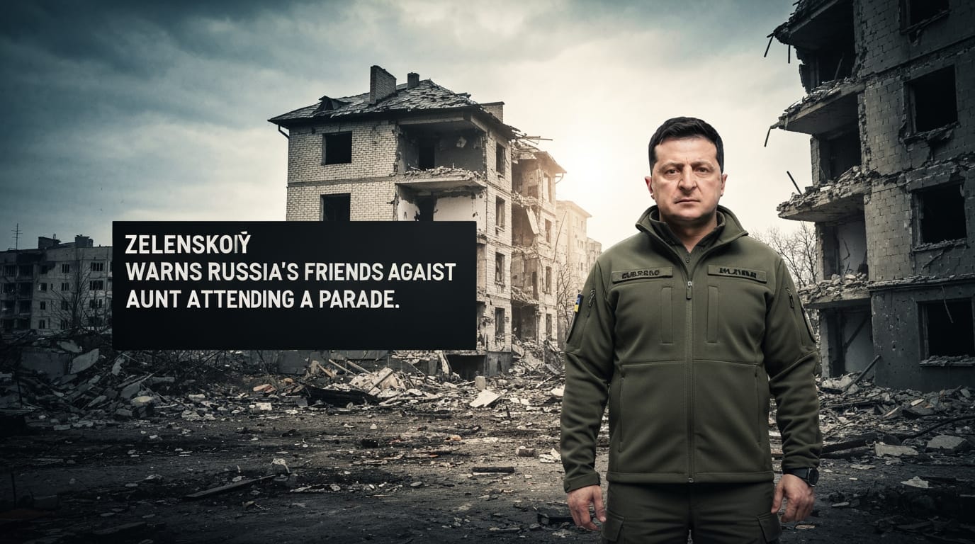 Zelenskyy Issues Stern Warning to Nations Eyeing Moscow's Victory Day Parade