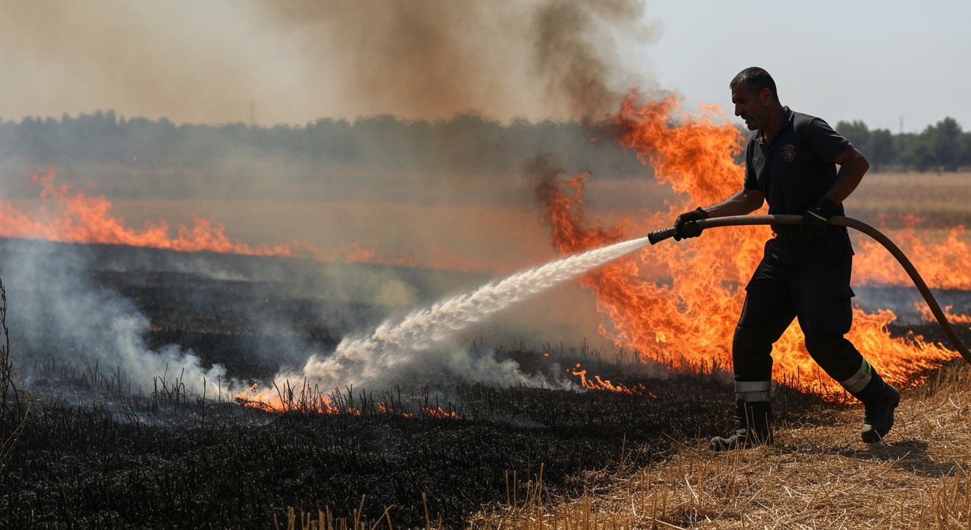 Deadly Wildfire Claims 12 Lives in Southern Spain Amidst Scorching Heatwave