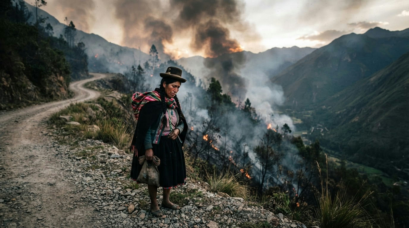 Fire Near Machu Picchu Access Road Leaves One Dead