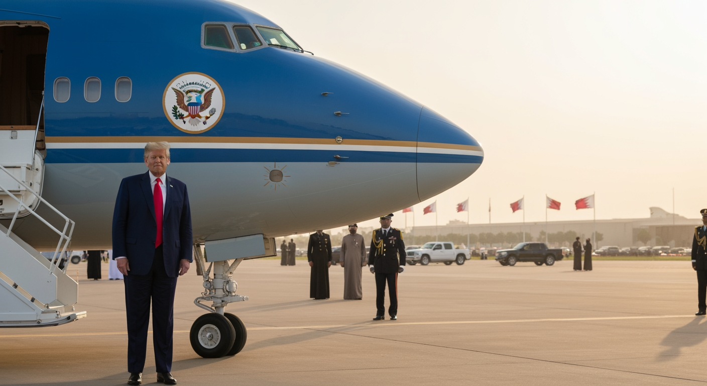 Trump Unveils Interim Air Force One: A Qatari Gift Stirring Debate
