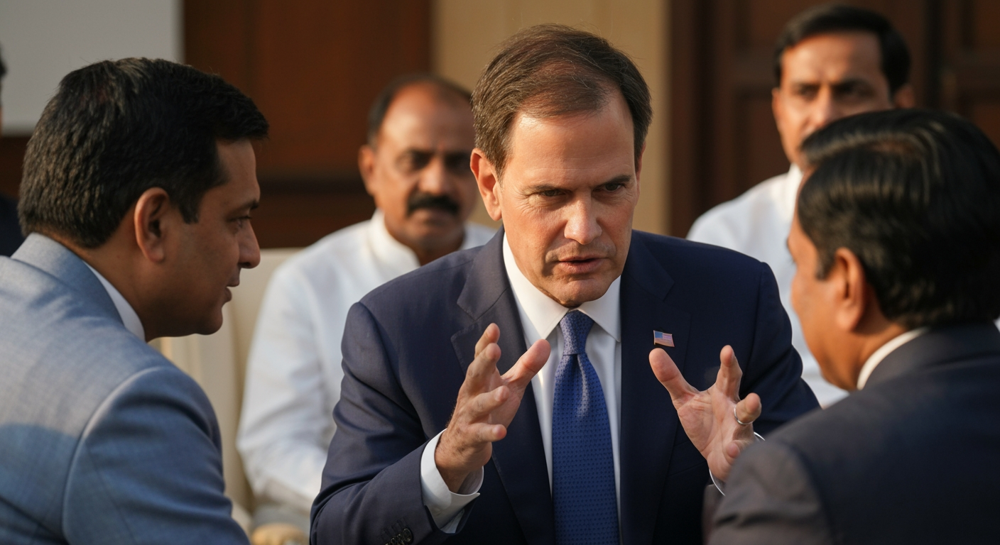 U.S. Secretary of State Marco Rubio Arrives in India Amidst Efforts to Repair Strained Ties and Fortify Quad Alliance