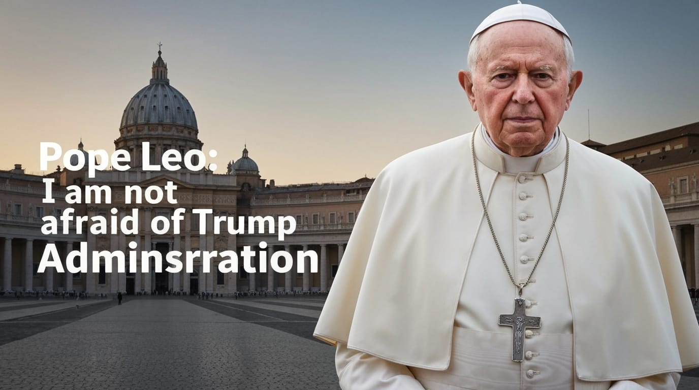 Pontiff Declares No Fear of Trump Administration Amid Escalating Tensions