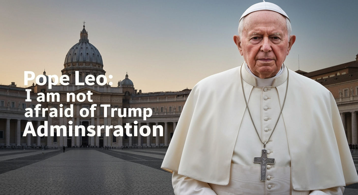 Pontiff Declares No Fear of Trump Administration Amid Escalating Tensions