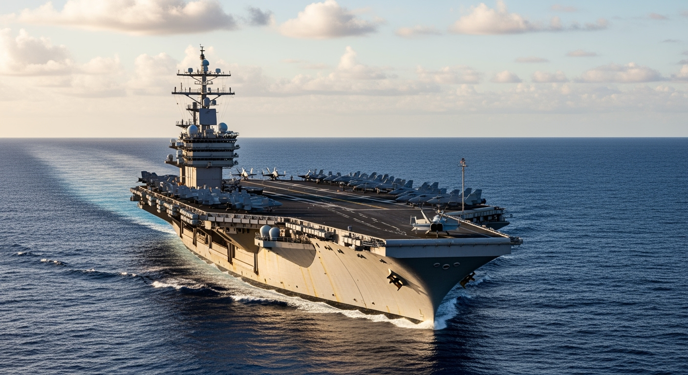 U.S. Deploys Supercarrier to Caribbean Amid Rising War Fears, Escalating Tensions with Venezuela