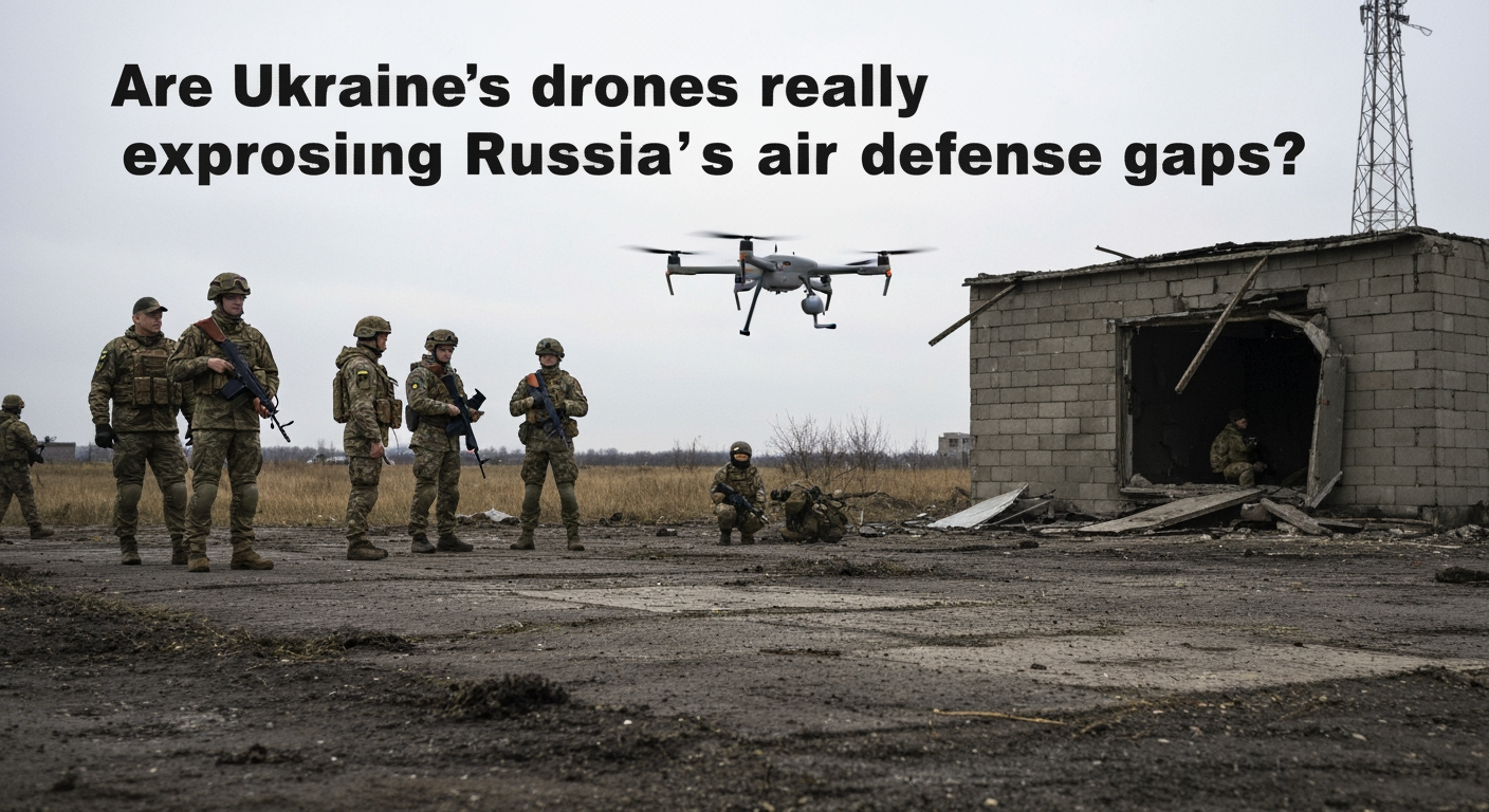 Ukraine's Drone Blitz Exposes Cracks in Russia's Air Defenses